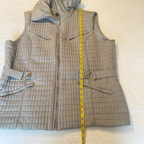 Peck & Peck Puffer Zip Front Gray Vest - XL - Picture 10 of 12